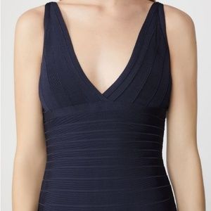Herve Leger "LAUREN" Bandage BLACK Bodycon Medium